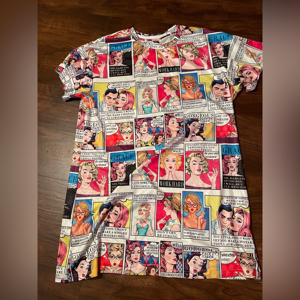 SHEIN - comics sheath dress